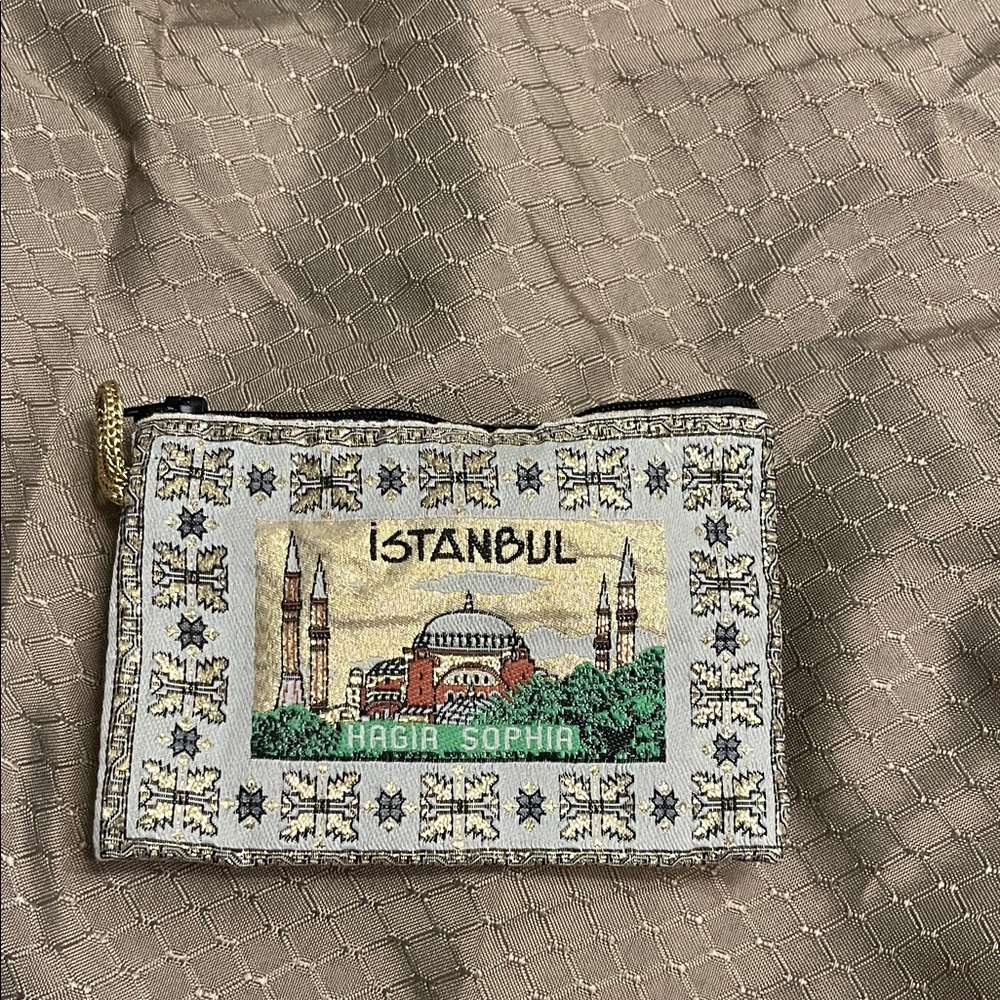 Istanbul Themed Women's Pouch with zipper